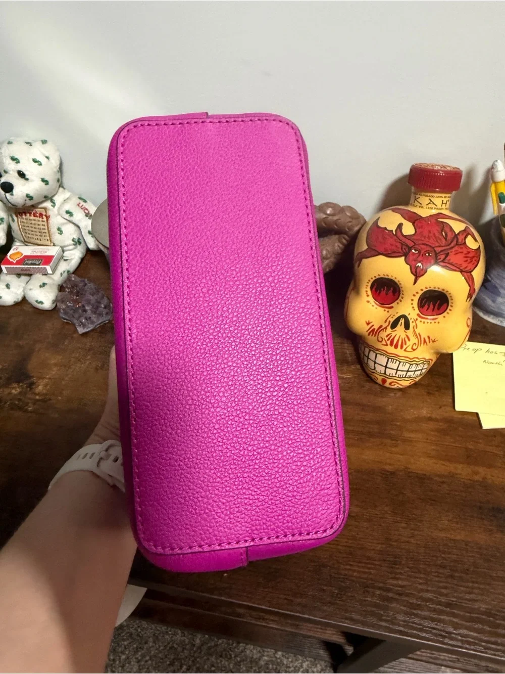 kate spade vibrant fuchsia pink pebbled leather crossbody
